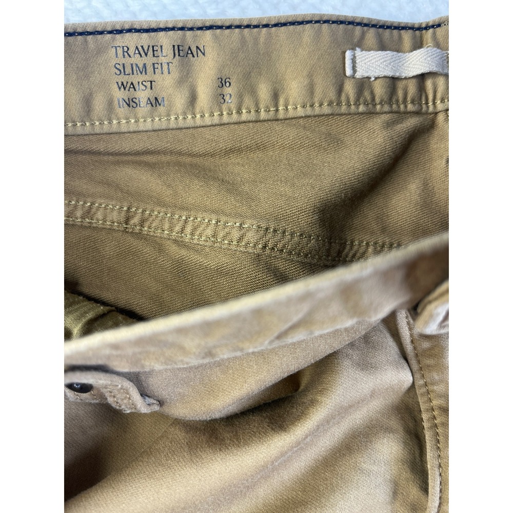 Banana Republic Travel Jean Slim Fit Mens 36x32 Tobacco Brown Stretch‎ Pants - Picture 8 of 9